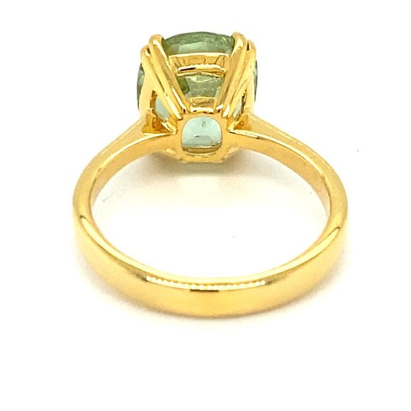 Mint Green Tourmaline 5.69ct Solid 14K Gold Ring - Picture 4 of 6
